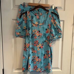 Croft & Barrow Blue Floral Pajama Set